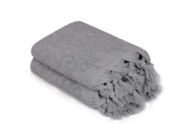Mijölnir Baglamali Kilim - Juego de toallas de mano Gris (2 piezas)